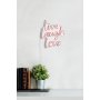 WALLXPERT Zidna LED dekoracija Live Laugh Love Pink - slika 5