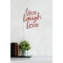 WALLXPERT Zidna LED dekoracija Live Laugh Love Red - slika 5