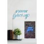 WALLXPERT Zidna LED dekoracija Never Give Up Blue - slika 3