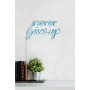 WALLXPERT Zidna LED dekoracija Never Give Up Blue - slika 5