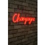WALLXPERT Zidna LED dekoracija Champagne Red - slika 2