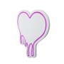 WALLXPERT Zidna LED dekoracija Melting Heart Pink - slika 5