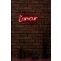 WALLXPERT Zidna LED dekoracija L'amour Red - slika 3
