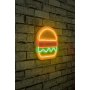 WALLXPERT Zidna LED dekoracija Hamburger Multicolor - slika 2