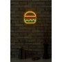 WALLXPERT Zidna LED dekoracija Hamburger Multicolor - slika 3
