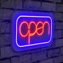 WALLXPERT Zidna LED dekoracija Open BlueRed - slika 1