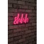 WALLXPERT Zidna LED dekoracija Shhh Pink - slika 2