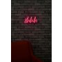 WALLXPERT Zidna LED dekoracija Shhh Pink - slika 3