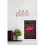 WALLXPERT Zidna LED dekoracija Shhh Pink - slika 4