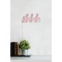 WALLXPERT Zidna LED dekoracija Shhh Pink - slika 5