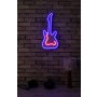 WALLXPERT Zidna LED dekoracija Guitar BluePink - slika 2