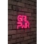 WALLXPERT Zidna LED dekoracija Girl Power Pink - slika 2