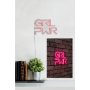 WALLXPERT Zidna LED dekoracija Girl Power Pink - slika 3