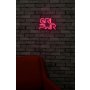 WALLXPERT Zidna LED dekoracija Girl Power Pink - slika 4