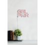 WALLXPERT Zidna LED dekoracija Girl Power Pink - slika 5