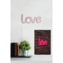 WALLXPERT Zidna LED dekoracija Love Pink - slika 3