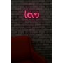 WALLXPERT Zidna LED dekoracija Love Pink - slika 4