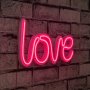 WALLXPERT Zidna LED dekoracija Love Pink - slika 1