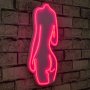 WALLXPERT Zidna LED dekoracija Sexy Woman Pink - slika 1