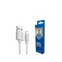 Xwave Kabl USB2.0 na Micro USB 1.2M,2A,aluminium,upleten srebrni - slika 1