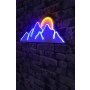 WALLXPERT Zidna LED dekoracija Mountain Blue Yellow - slika 2