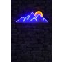 WALLXPERT Zidna LED dekoracija Mountain Blue Yellow - slika 3