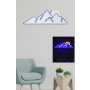 WALLXPERT Zidna LED dekoracija Mountain Blue Yellow - slika 4