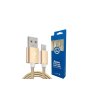 Xwave Kabl USB2.0 na Micro USB 2M,2A,aluminium,upleteni,zlatni - slika 1