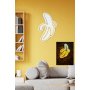 WALLXPERT Zidna LED dekoracija Banana YellowWhite - slika 4