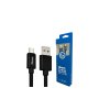 Xwave Kabl USB2.0 na Micro USB 2M,2A,aluminium,upleteni,crni - slika 1