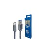 Xwave Kabl USB 3.1 na TIP-C 3.1 muško-muški 2M 3A,AI,upleteni,tamno sivi - slika 1