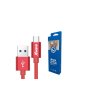 Xwave Kabl USB 3.1 na TIP-C 3.1 muško-muški 2M 3A,AI,upleteni crveni - slika 1