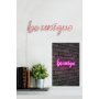 WALLXPERT Zidna LED dekoracija Be Unique Pink - slika 4