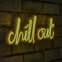 WALLXPERT Zidna LED dekoracija Chill Out Yellow - slika 1