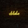 WALLXPERT Zidna LED dekoracija Oh La La Yellow - slika 2