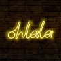 WALLXPERT Zidna LED dekoracija Oh La La Yellow - slika 1