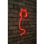 WALLXPERT Zidna LED dekoracija Cat Red - slika 3