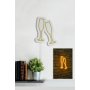 WALLXPERT Zidna LED dekoracija Champagne Glasses Yellow - slika 4
