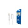 Xwave Kabl USB Tip-C za IPHONE-1M 3A,lightning aluminium,PVC beli - slika 1