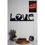 WALLXPERT Zidna LED dekoracija Cat Love Red - slika 1