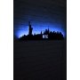 WALLXPERT Zidna LED dekoracija NYC Skyline Blue - slika 2