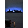WALLXPERT Zidna LED dekoracija NYC Skyline Blue - slika 3