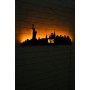 WALLXPERT Zidna LED dekoracija NYC Skyline Yellow - slika 2