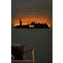 WALLXPERT Zidna LED dekoracija NYC Skyline Yellow - slika 3