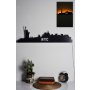 WALLXPERT Zidna LED dekoracija NYC Skyline Yellow - slika 1