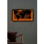 WALLXPERT Zidna LED dekoracija World Map 2 Yellow - slika 3