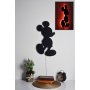 WALLXPERT Zidna LED dekoracija Mickey Mouse Red - slika 1