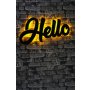 WALLXPERT Zidna LED dekoracija Hello Yellow - slika 2