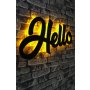 WALLXPERT Zidna LED dekoracija Hello Yellow - slika 3