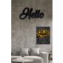 WALLXPERT Zidna LED dekoracija Hello Yellow - slika 1